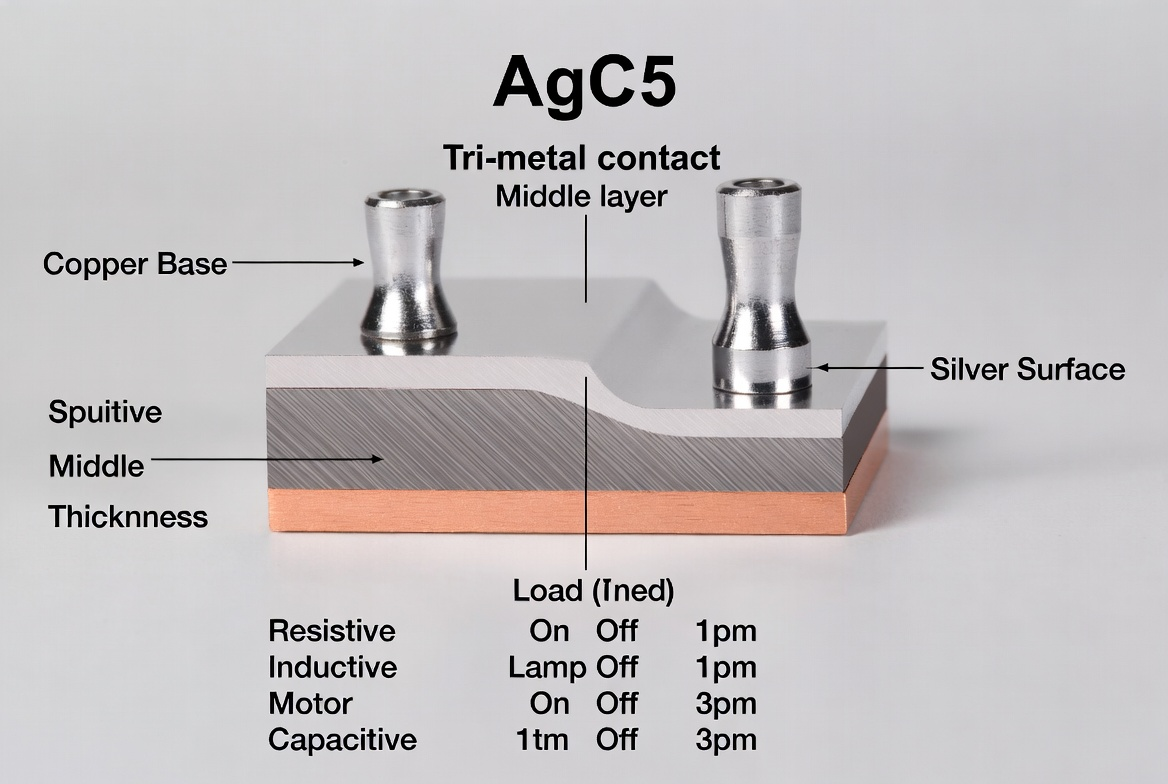 DC vs AC arc behavior in silver contact applications