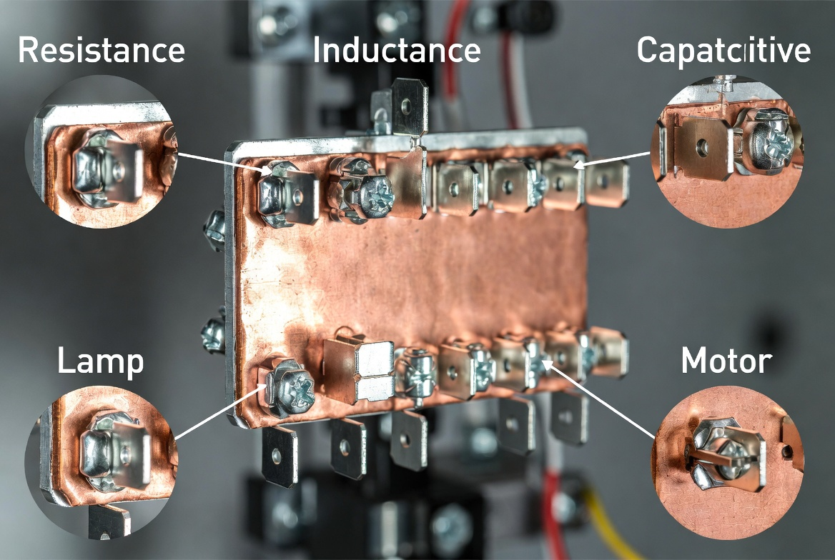 Relay load types resistive inductive lamp motor capacitive utilization categories