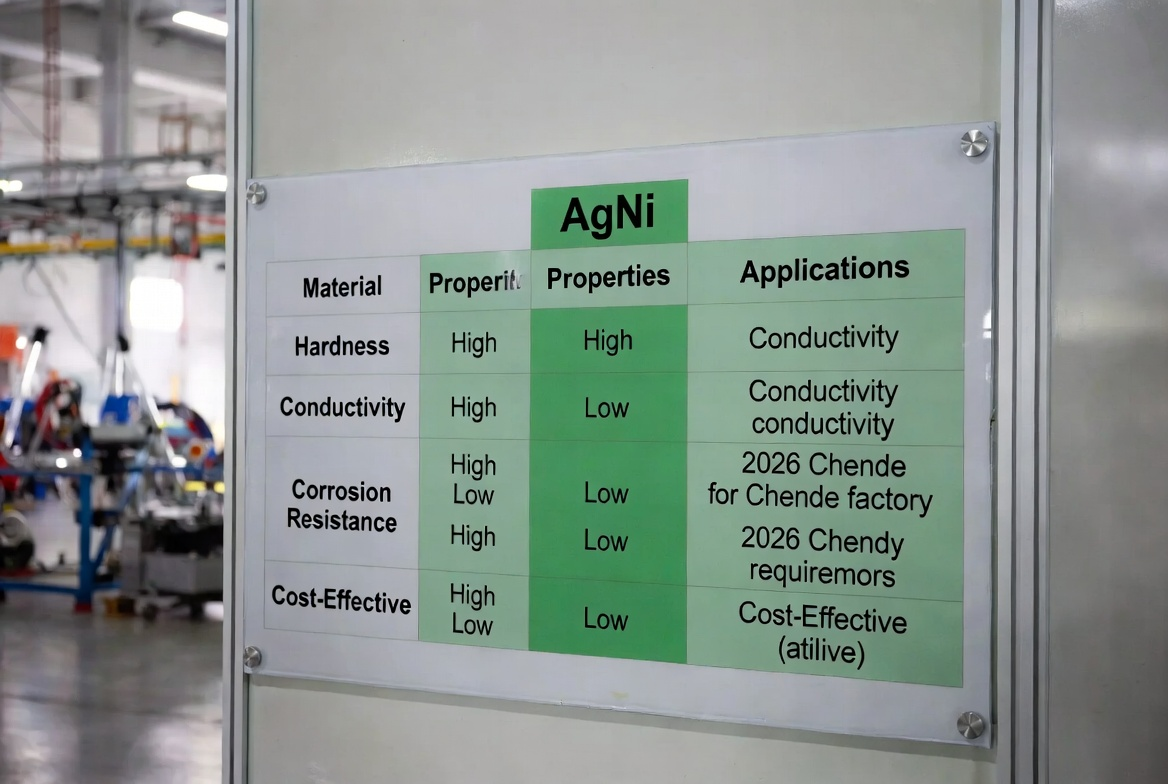 AgNi silver nickel contacts microstructure and performance 2026