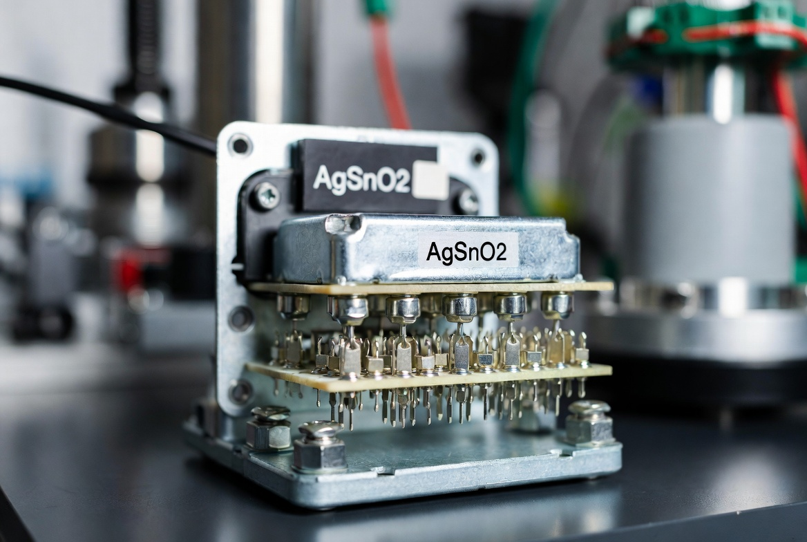 AgSnO2 silver tin oxide contacts in EV high-voltage relay application 2026