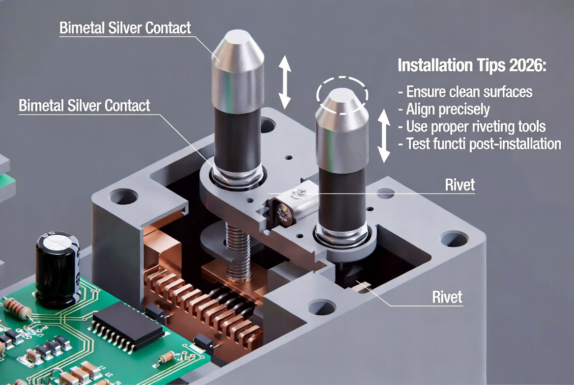 Bimetal silver contact rivets installation tips for circuit breakers 2026