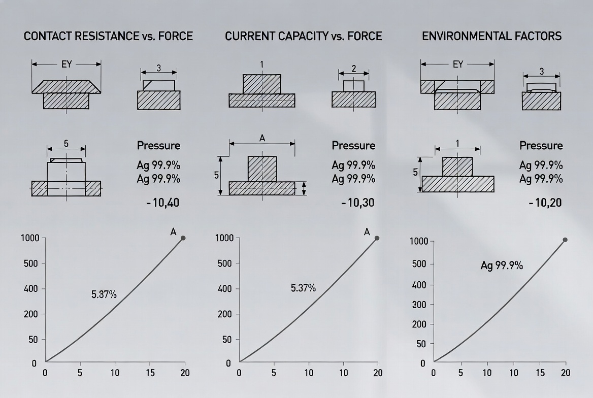 Electrical silver contacts performance data for industrial switches 2026