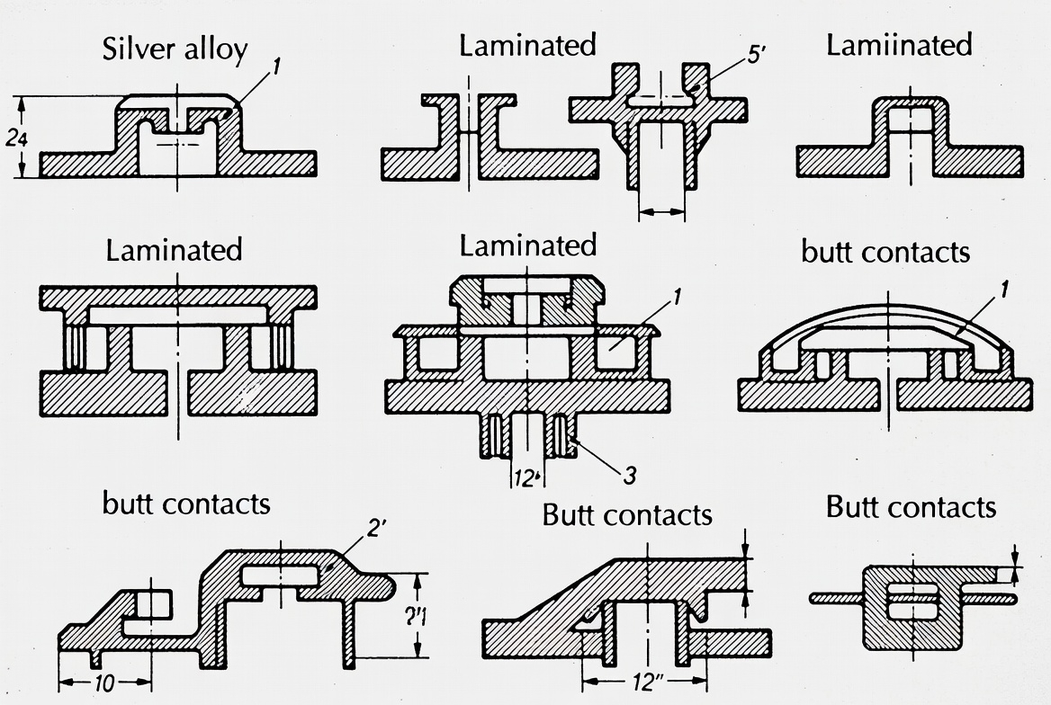 Electrical silver contacts types for industrial switches 2026