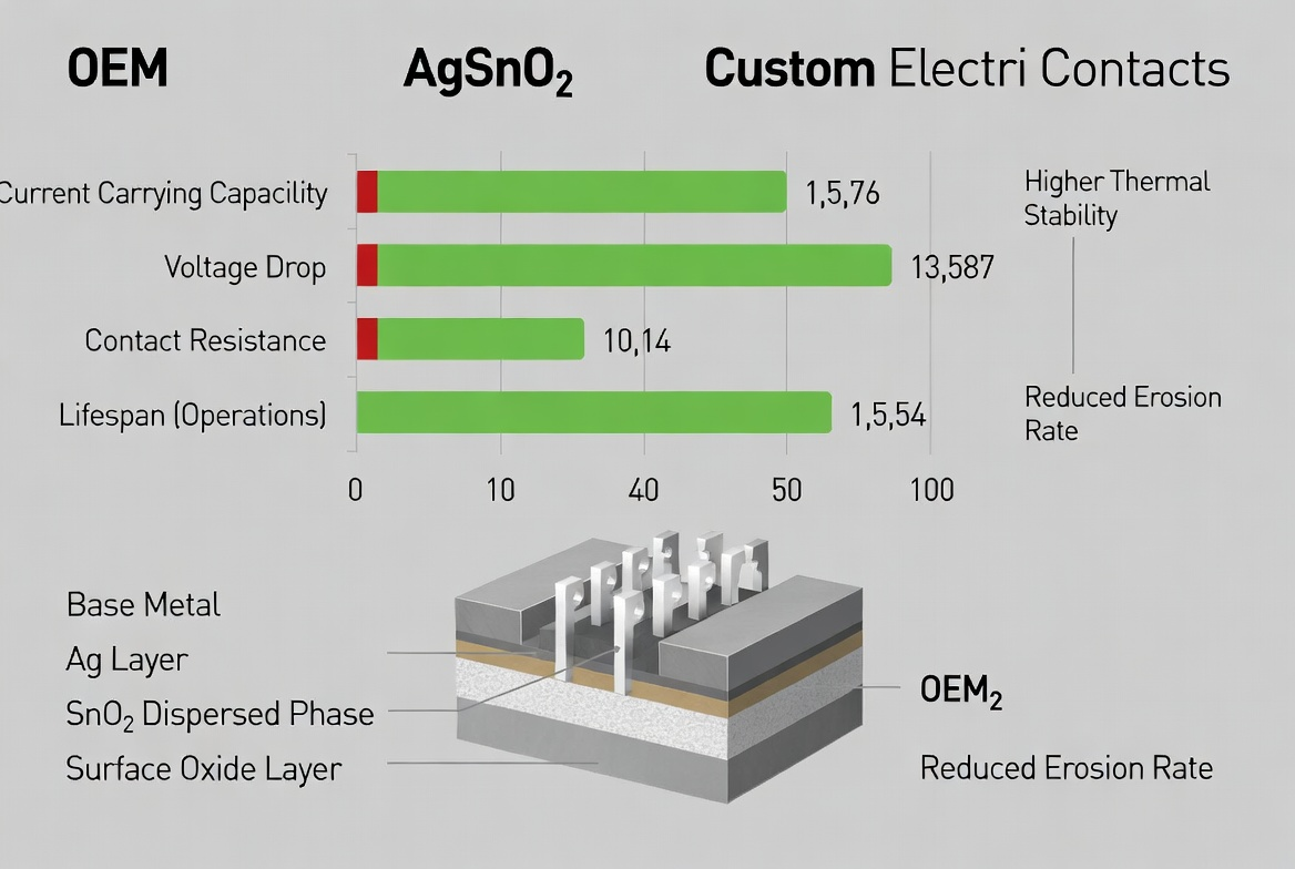 OEM custom AgSnO2 contacts performance comparison 2026