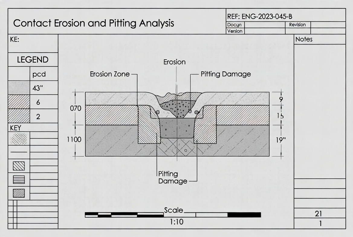 Contact Erosion and Pitting Analysis