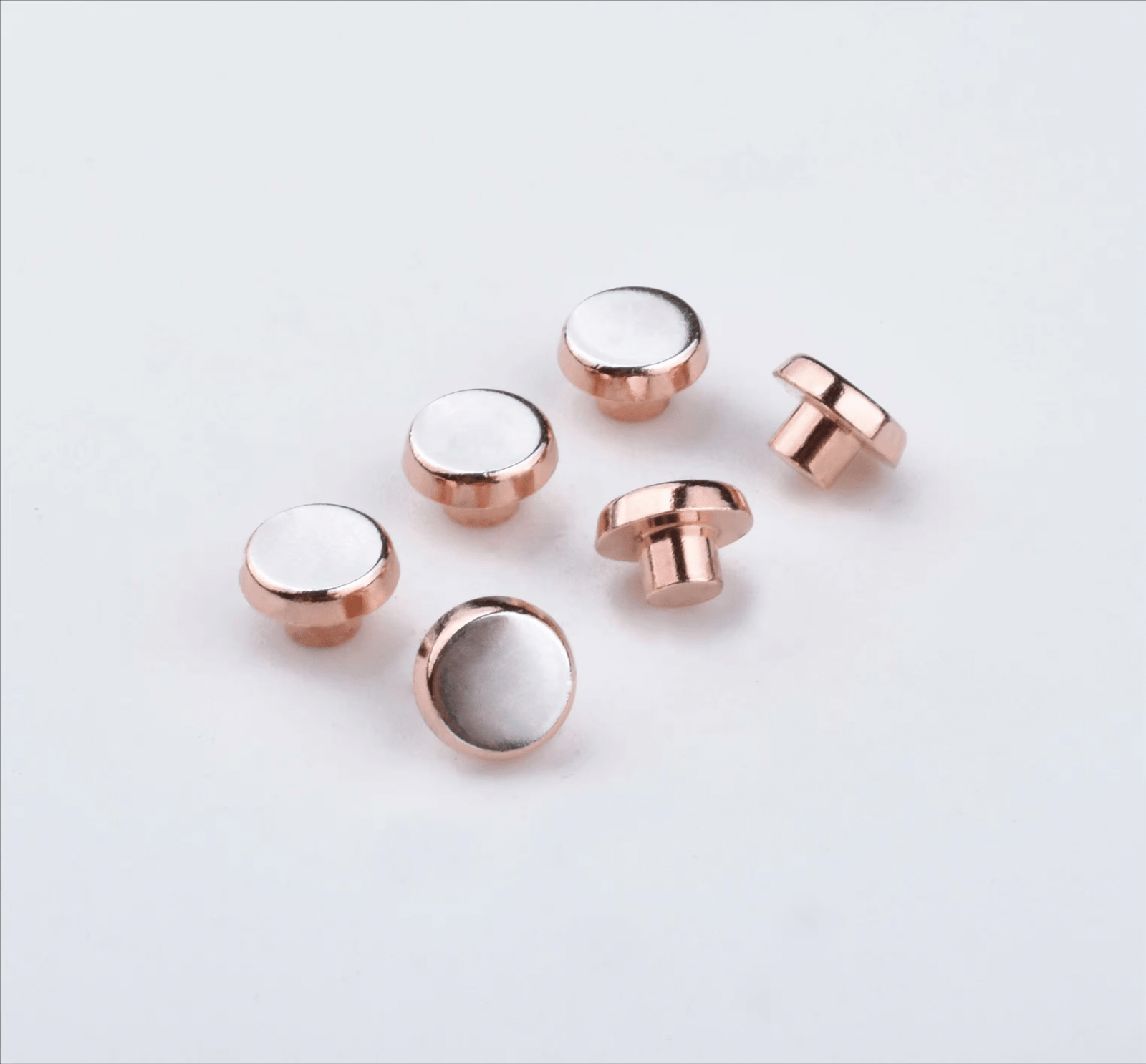 Round AgNi Silver Contact Rivets with CuNi base